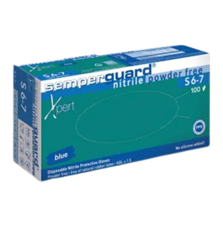 Nitrilhandske Semperguard Xpert Bl Storlek 6-7 Small 100-pack