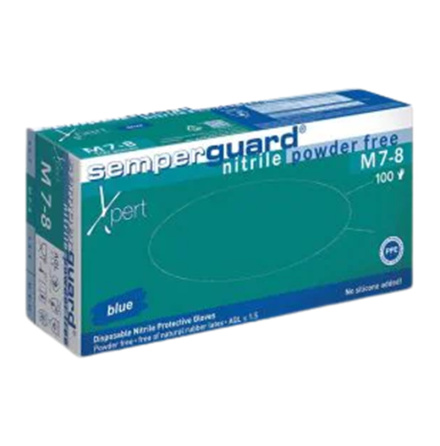 Nitrilhandske Semperguard Xpert Bl Storlek 7-8 Medium 100-pack