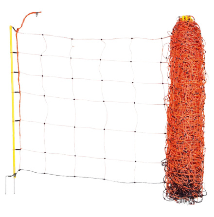 Frelnt ClassicNet 90 cm Dubbelspets Orange/Gul 7 trdar 50 m