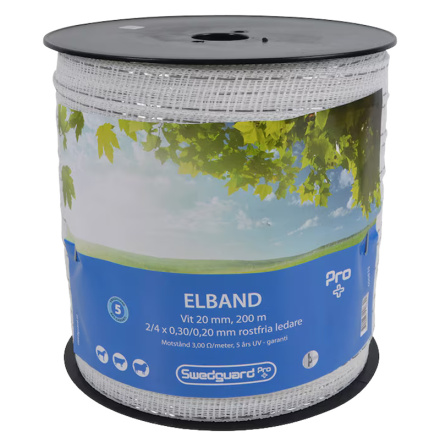 Elband Swedguard Pro+ 20 mm Vit 200 m 2/4x0,30/0,20 *