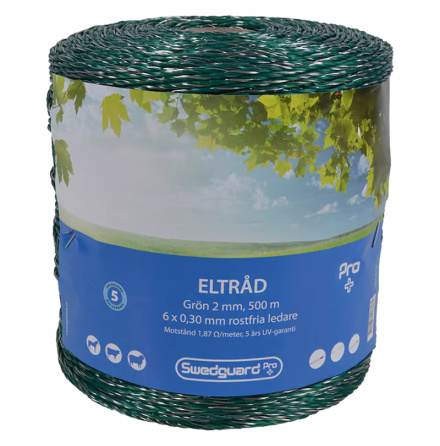 Eltrd Swedguard Pro+ 2 mm Grn 500 m 6x0,30 *